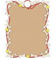 Dog border vector image