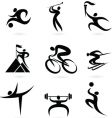 Sport silhouette vector image