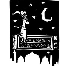 Flying Carpet vector image