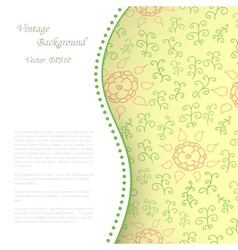 Floral Vintage Background vector image