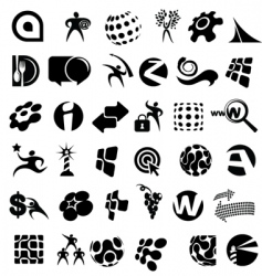 Web icons vector image
