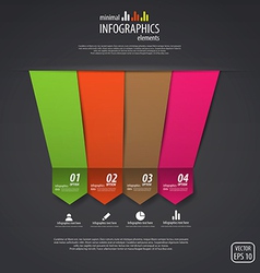 Minimal infographics design elements vector image
