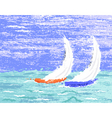 Yachts vector image
