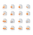 Documents Icons 1 Graphite Series vector image