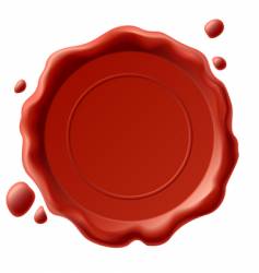 Wax seal vector image