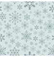 Seamless snowflake background vector image
