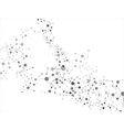 Molecule on the white background vector image