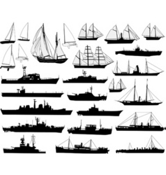 Boats vector image