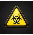 Biohazard warning sign vector image