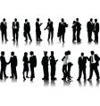 Office people silhouettes vector image