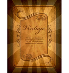 Vintage label vector image