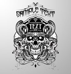 Skull vector image