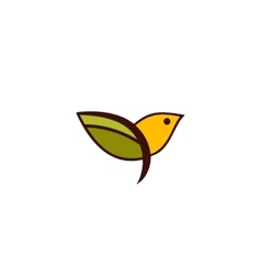 Bird logo Bird isolated on white background Bird vector image