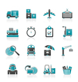 Shipping and logistic icons vector image