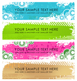 Grunge banners vector image