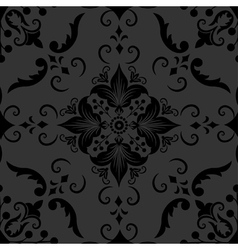 Elegant Floral Damask Pattern vector image