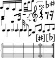 Notes set vector image