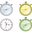 Clock and stop watch vector image