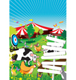 Country fair background Country fair background vector image