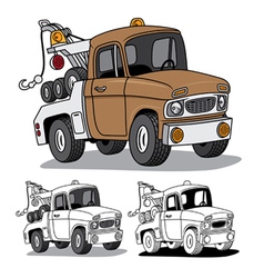 Cartoon Tow Truck vector image