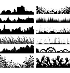 Foregrounds vector image