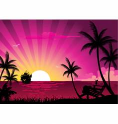 Sunrise vector image