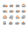 E-mail Icons Graphite Series vector image