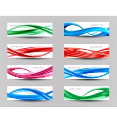 Swirl wave backgrounds vector image
