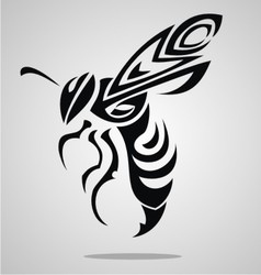 Bee Tattoo Design vector image