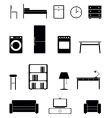 Interior icon set vector image