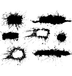Inkspill banners vector image
