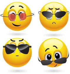 Smiley characters vector image