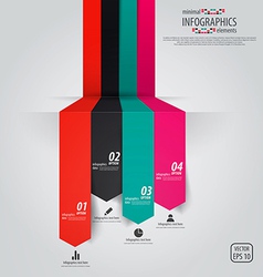 Minimal infographics design vector image