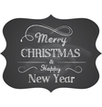 Chalkboard Christmas vector image