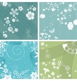 Season patterns vector image