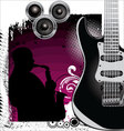 Grunge Music background vector image