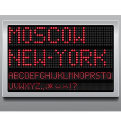 Information board vector image