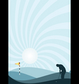 Golfer silhouette vector image