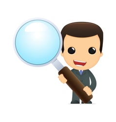 Funny cartoon boss vector image