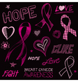 Breast Cancer Awareness Sketch vector image