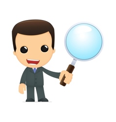 Funny cartoon boss vector image