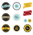Set of vintage sale labels badges and stickers vector image
