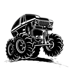 Cartoon Monster Truck Cartoon Monster Truck vector image