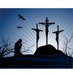 Crucifixion vector image