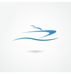 Yacht icon vector image