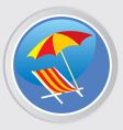 Beach vector image
