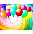 Festive color rays vector image