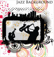 Retro Jazz background vector image