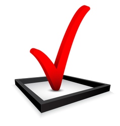 Check mark vector image
