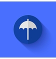 Modern flat blue circle icon Modern flat blue circle icon vector image